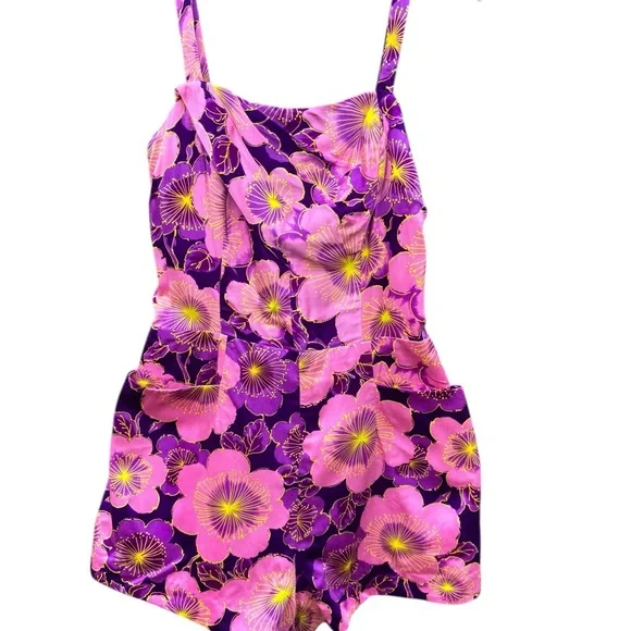 Vintage 1960s Paradise Hawaii Swimsuit/Playsuit/Romper - Picture 2 of 6